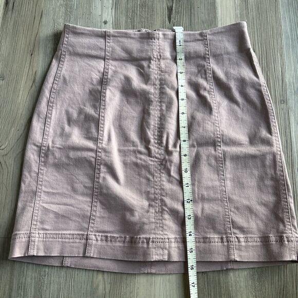 Mudd Skirt Juniors Lavender FLX Stretch Paneled Mini Pencil Y2K Military Size 7 - Picture 5 of 6